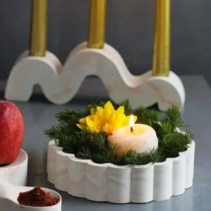 قالب سیلیکونی ظرف شکلات خوری کنگره | DCO 2053